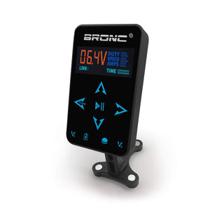 BRONC Professional Tattoo Power Supply Colorful HD LCD Display for Two Tattoo Machines TPN-037
